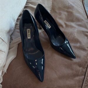 Miu Miu Blue Patent Leather Women's Heels